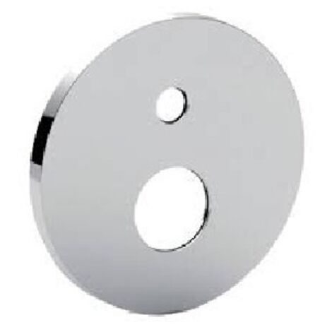 PIASTRA TONDA ABS 2 FORI CON OR Cromo