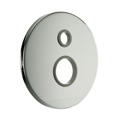 Piastra tonda liscia per incasso doccia d. 40 c/deviatore  Diam. 40 mmPB