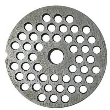 PIASTRA X TRITACARNE ELETTRICO INOX REBER - N° 10/12 FORO  6 - 1 pezzo