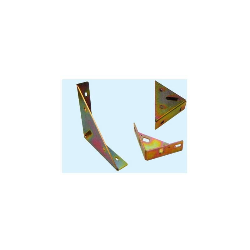Piastre angolari art579 mm150x150 pezzi 4 348604F Aly 2 × Staffa Mensola di Supporto Ferro Metallico Argento