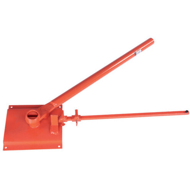 Piastra Brixo piegastaffe con manico 12 mm – Acciaio, Ganascia rinforzata, Asta con segnamisura regolabile