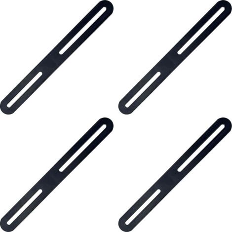 Piastre di assemblaggio, staffe angolari, staffe di montaggio piatte e dritte - 4 pezzi, connettore di riparazione piastra 215×24×3mm