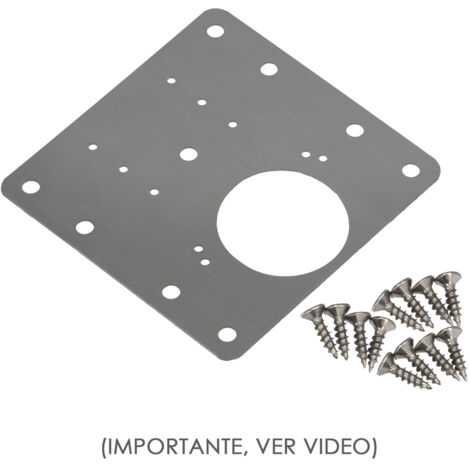 Piastre di riparazione cerniera ciotola 9x9 cm. 1 pezzo