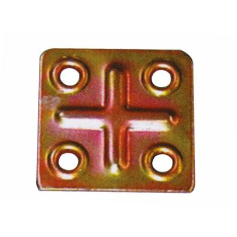 Piastre giunzioni 4 fori Art. 641   40x40 mm - soess. 1 mm Conf. 200 Pz