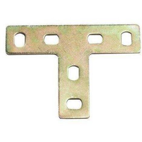 Piastre giunzioni a T Art. 894 -16x34x70mm -  spessore 2 mm.Conf. 100 Pz