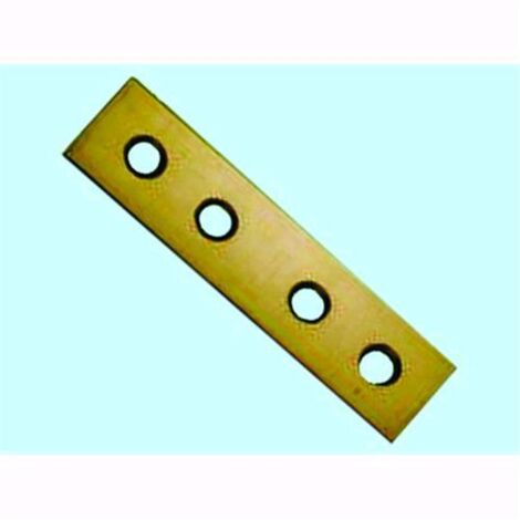 Piastre Lastrine dritte a 4 fori - mm. 140 - Conf. 100 Pz