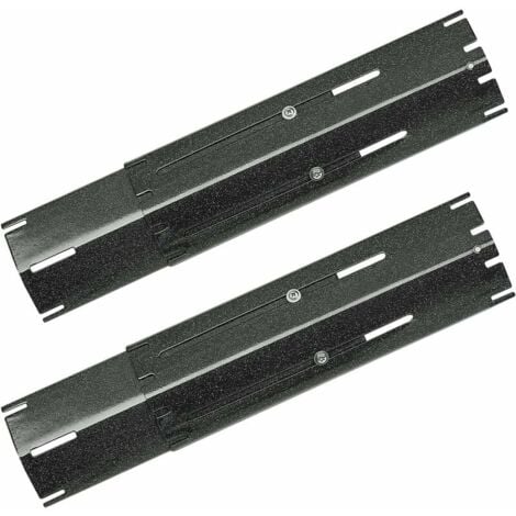 Piastre riscaldanti per barbecue regolabili in porcellana smaltata da 29,9 a 53,9 cm per barbecue a gas Charbroil, Nexgrill, Landmann, Brinkman, barretta aromatica da cortile, set di 2