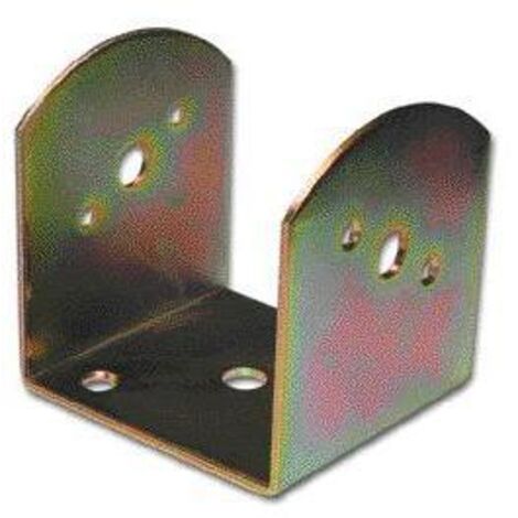 Piastre Staffe montaggio travi Art. 837 - mm.100x100xH105 - spes. 3 mm.  8 Pz