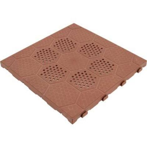 PIASTRELLA AUTOBLOCCANTE - PP COTTO CM 40X40 H.CM 2,5- 4 pezzi