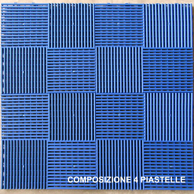 Piastrella in plastica colore blu 40X40CM