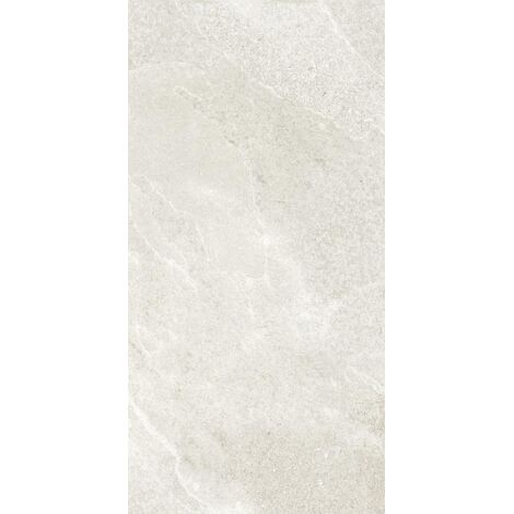 Piastrella Da Pavimento In Gres Porcellanato Effetto Pietra Delicato Bianco 30X60 - Ei6051 (Ceramishop.it)