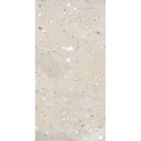 Piastrella Da Pavimento In Gres Porcellanato Effetto Pietra Terrazzo Avorio 60X120 - Ei6075 (Ceramishop.it)