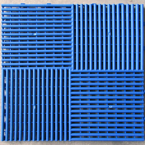PIASTRELLA IN PLASTICA COLORE BLU 40X40CM