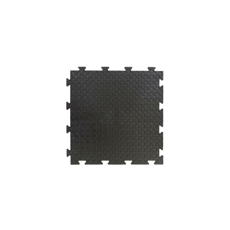 Piastrella pvc morbido 48.3X48.3XH1CM chicco di riso nera