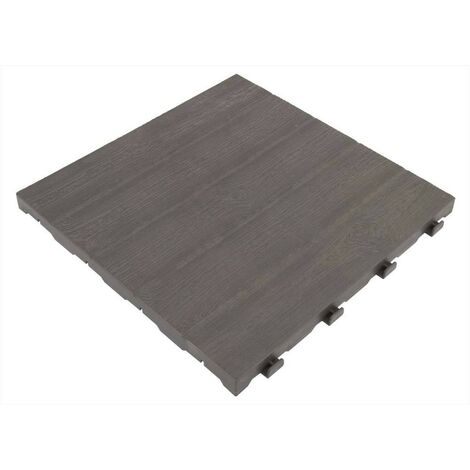 Piastrella Modulare Drenante cm. 40x40 Pavimento Giardino Piscina effetto legno E40 LM