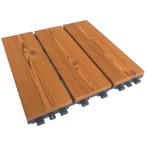 PIASTRELLA SMARTDECK 30X30XH2,5CM NATURAL IN PINO
