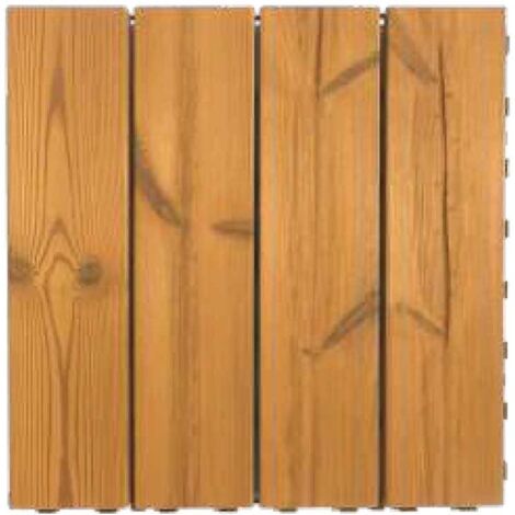 Woodstile pavimentazione modulare in legno base in plastica HDPE 40 x 40  cm, 1 PEZZO