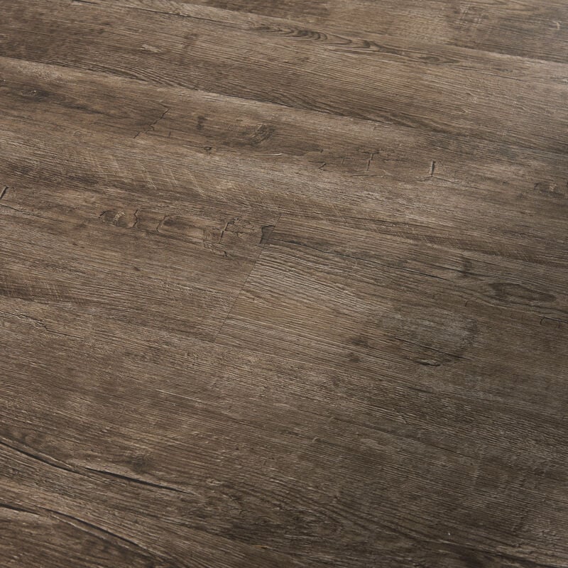 Neu.holz - Piastrelle Adesive Vanola in pvc per Spazi Interni 28 listoni = 392 m² Effetto Quercia Dark