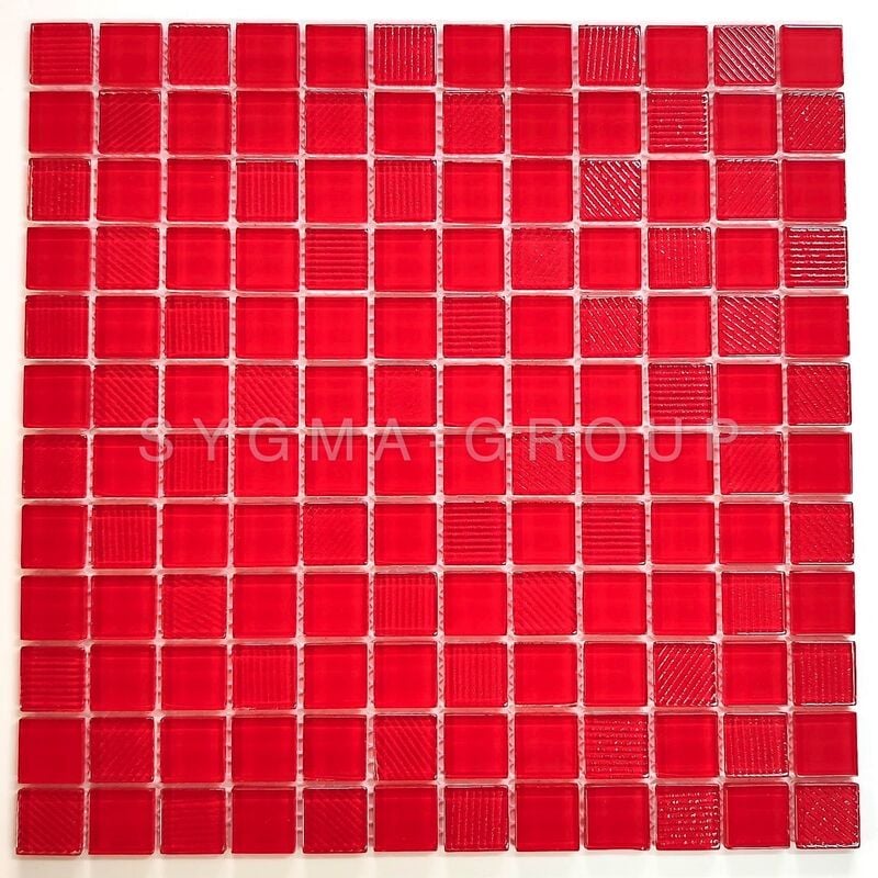 Image of Piastrelle bagno mosaico cucina modello Lorens Rouge