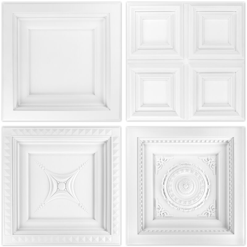 Piastrelle da soffitto in pu - stucco piastra decorazione Grand Decor 60x60cm selezione: R210