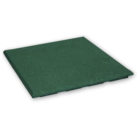 Piastrelle di gomma 20 mm - 1 m2 (4 piastrelle da 50 x 50 cm) - Verde