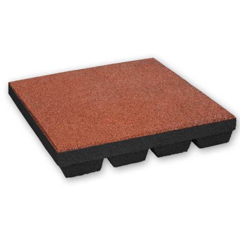 Piastrelle di gomma 55 mm - 1 m2 (4 piastrelle da 50 x 50 cm) - Rosso