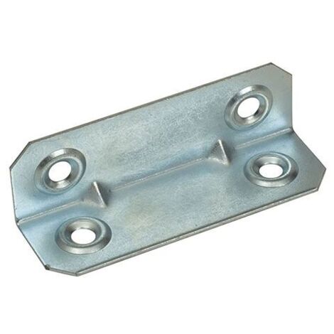 Piastrina ad angolo in acciaio zincato 20 x 20 x 67 mm.