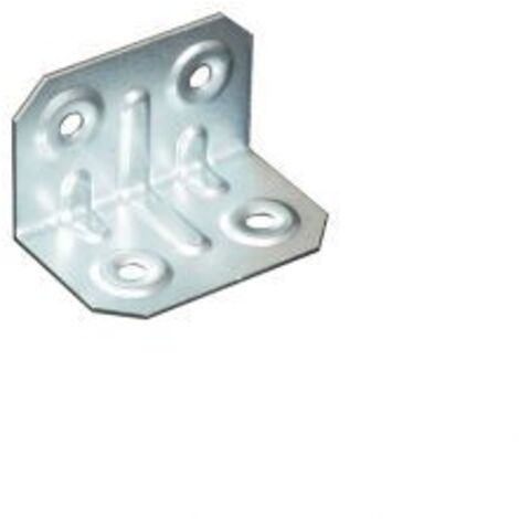 Piastrina ad angolo Masidef zincata 20x20x50 mm 1 pezzo sfuso