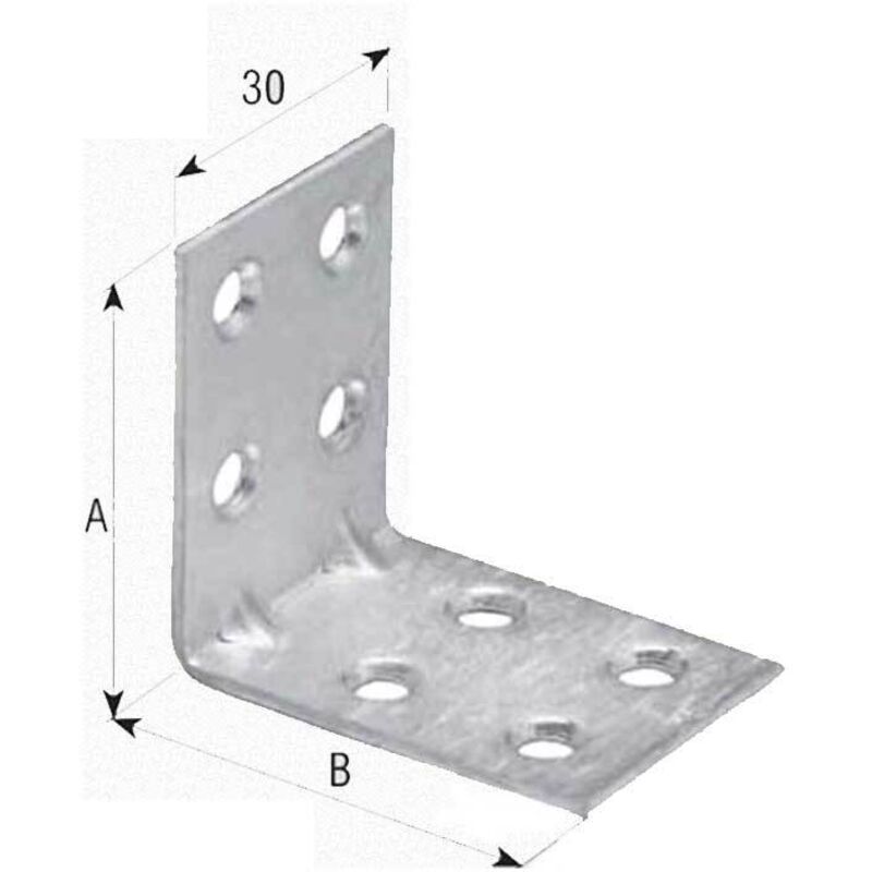Giunzione Angolare Zincata 6x6x3 Cm Aldeghi
