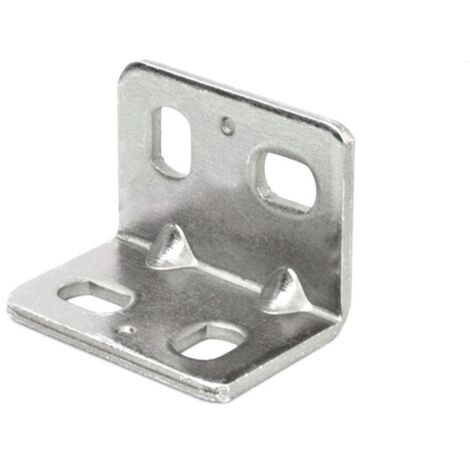 Piastrina di giunzione ad angolo asolata Masidef 20x20mm 4pz