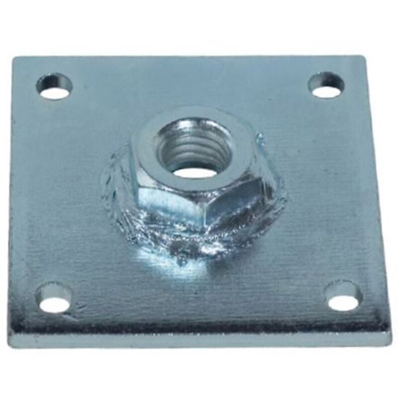 Image of Piastrina con dado saldato 50 x 50 spessore 3 - dado M8