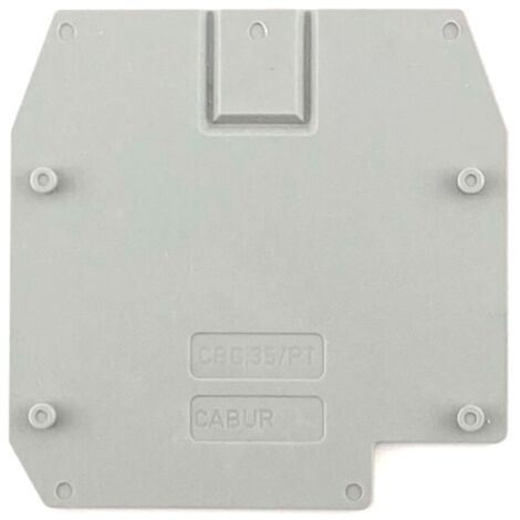 Piastrina terminale Cabur per morsetto CBC.35/PT/GR CB351GR