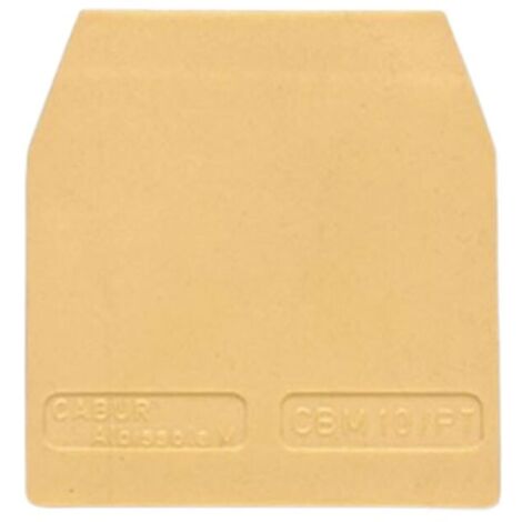 Piastrina Terminale per morsetto da 10mmq Beige