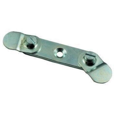 Piastrine Per Profili Balcone Ferro Nichelato Gigante Cf.100Pz