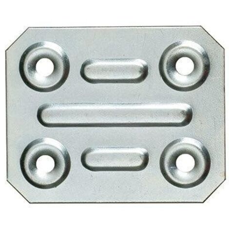 Piastrine Zinc C/Viti 50X40 Pezzi 1 - Masidef
