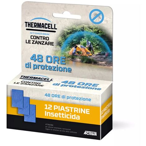 Piastrines insecticides pour Thermacell Backpacker – Lot de 30 piastrines – Protection 48 heures pour 20 m² – Compatible avec Acti Zanza Break – Activa
