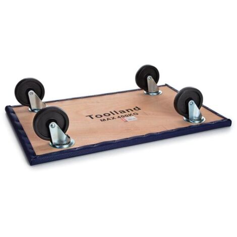 Piattaforma carrellata - forma rettangolare - 650 x 400 mm - carico massimo 400 kg