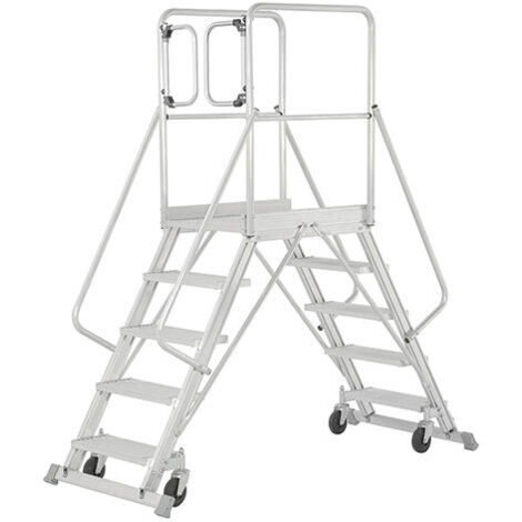 Piattaforma mobile 2x4 gradini - Altezza mass. lavoro 2.97m - 618904-MCP