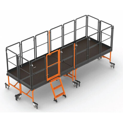 Piattaforma modulare a 4 moduli - Altezza di lavoro da 2,68 a 3,00 m - 500800/500810-3