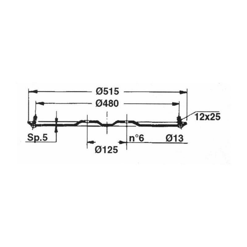 Piattello di consumo Ø 515mm adattabile FAHR rif