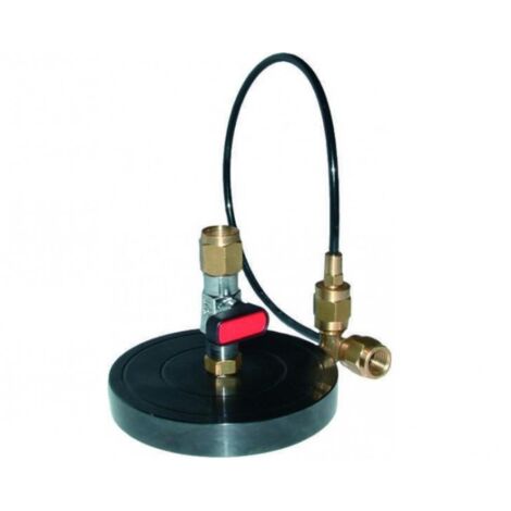 PIATTELLO SUPPORTO BOMBOLA GAS REFRIGERANTE R134 R410 R407 R404 da 1/4 a 5/16 Un
