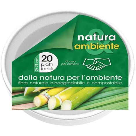 Piatti fondi biodegradabili