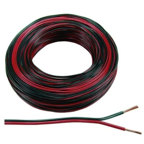 PIATTINA ELETTROCAMPANIA ROSSO/NERO 2x0.75 MMQ