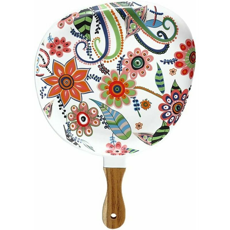 Piatto da bistecca FVO con manico in legno Padella...