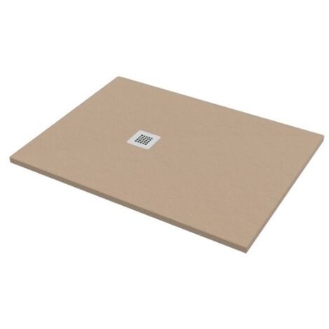 Piatto doccia 100x120 h.2,8 in marmo resina effetto pietra sabbia