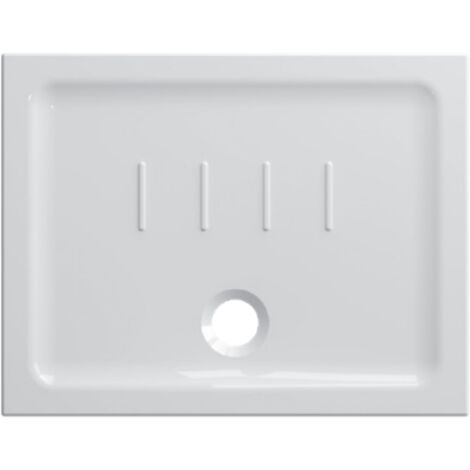 Piatto doccia 70x100 h.4,5 in ceramica bianco lucido Docciaviva