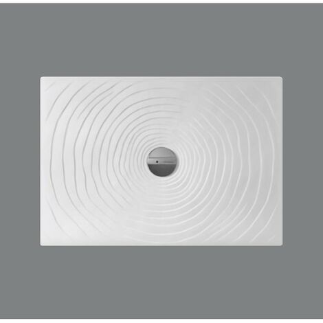 Piatto doccia 70x100 h.5,5 in ceramica bianco lucido Water Drop