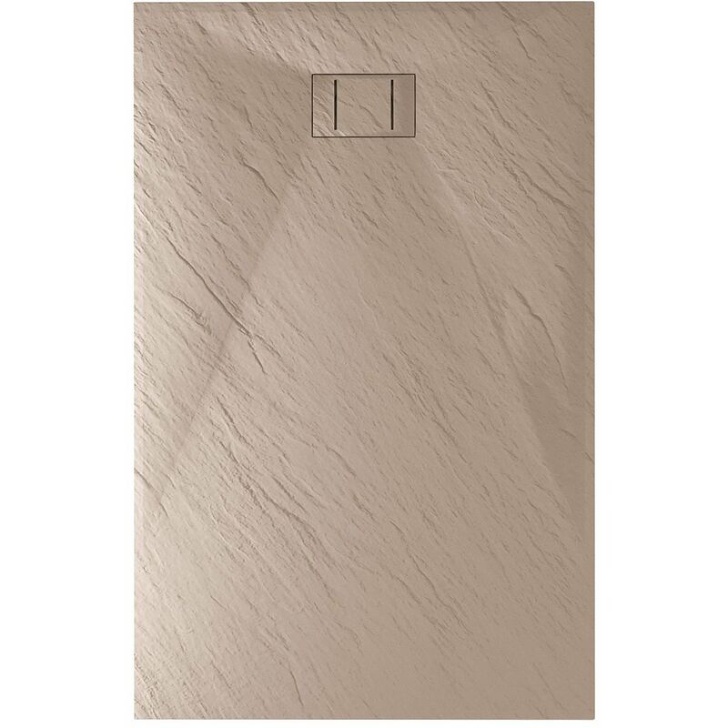 Piatto doccia tortora effetto pietra mod. Blend 70x140 cm rettangolare