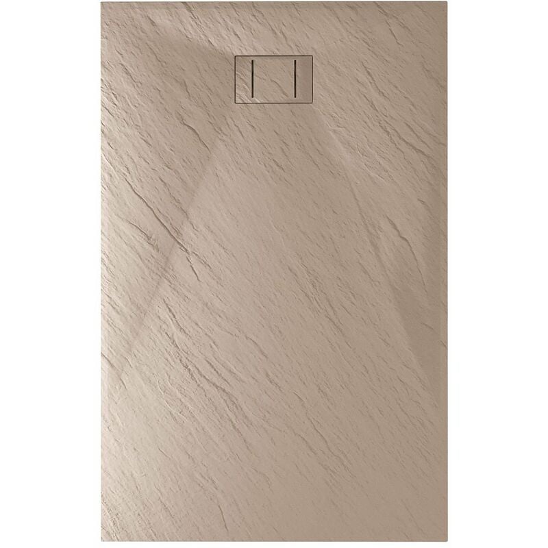 Piatto doccia tortora effetto pietra mod. Blend 80x90 cm rettangolare