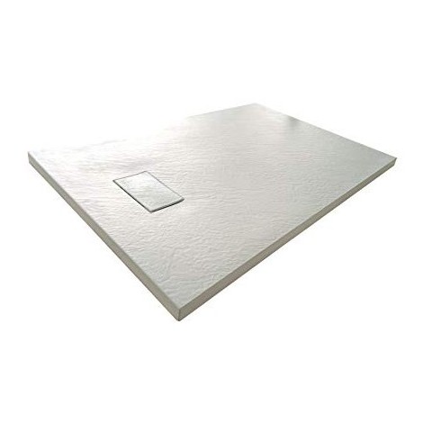 Piatto Doccia Slim 70x120.Piatto Doccia 70x120 Effetto Pietra Bianco Stonessence Slim Piletta Compresa 179 Ser B70120